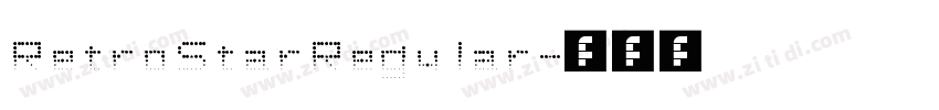 Retro Star Regular字体转换